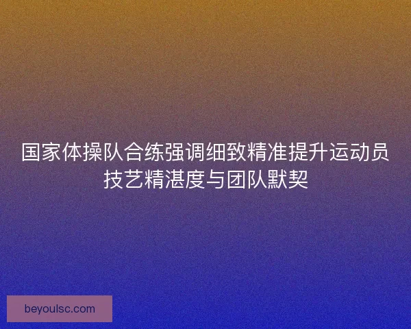 国家体操队合练强调细致精准提升运动员技艺精湛度与团队默契